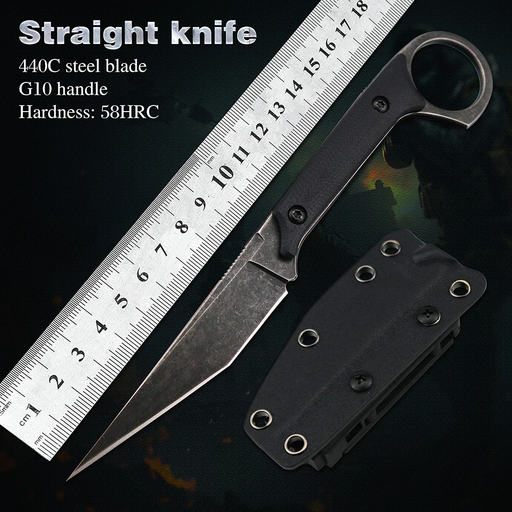 Тактические карманные ножи Karambit 440C с фиксированным лезвием G10 CSGO универсальные