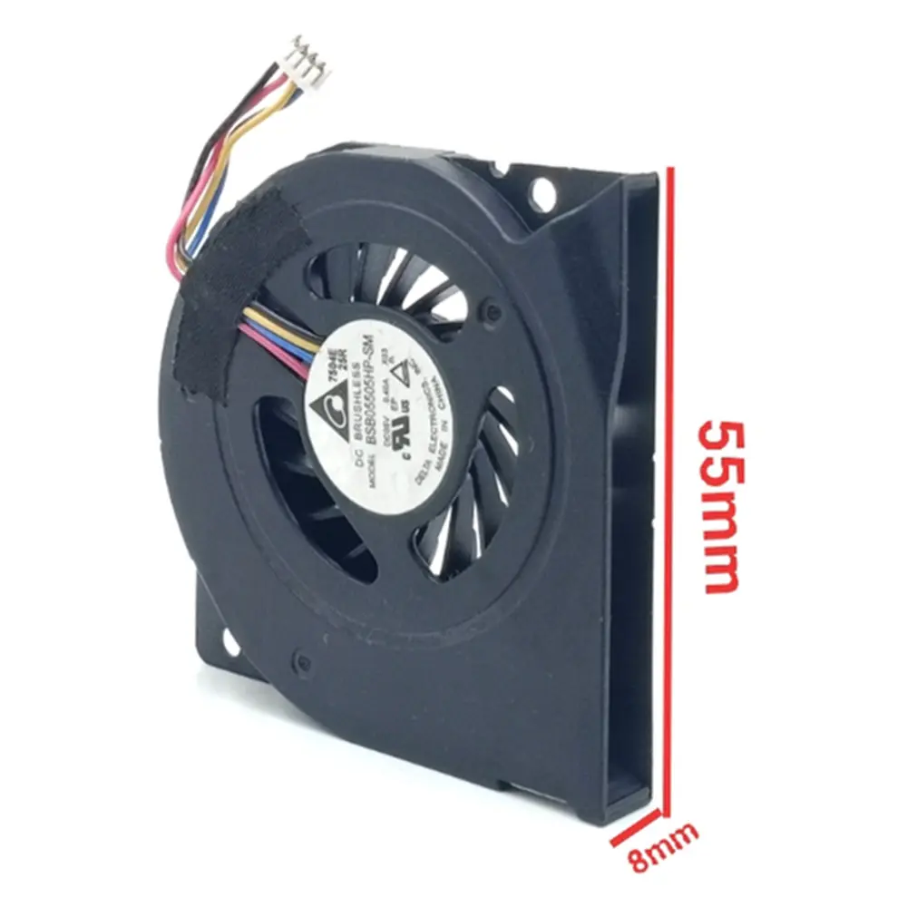 New BSB05505HP-SM DC05V 0.40A CPU Fan For Gigabyte BRIXS GB-BXi5H-4200 GB-BXi5-5200 Cooling Fan 4Pin 4Wire