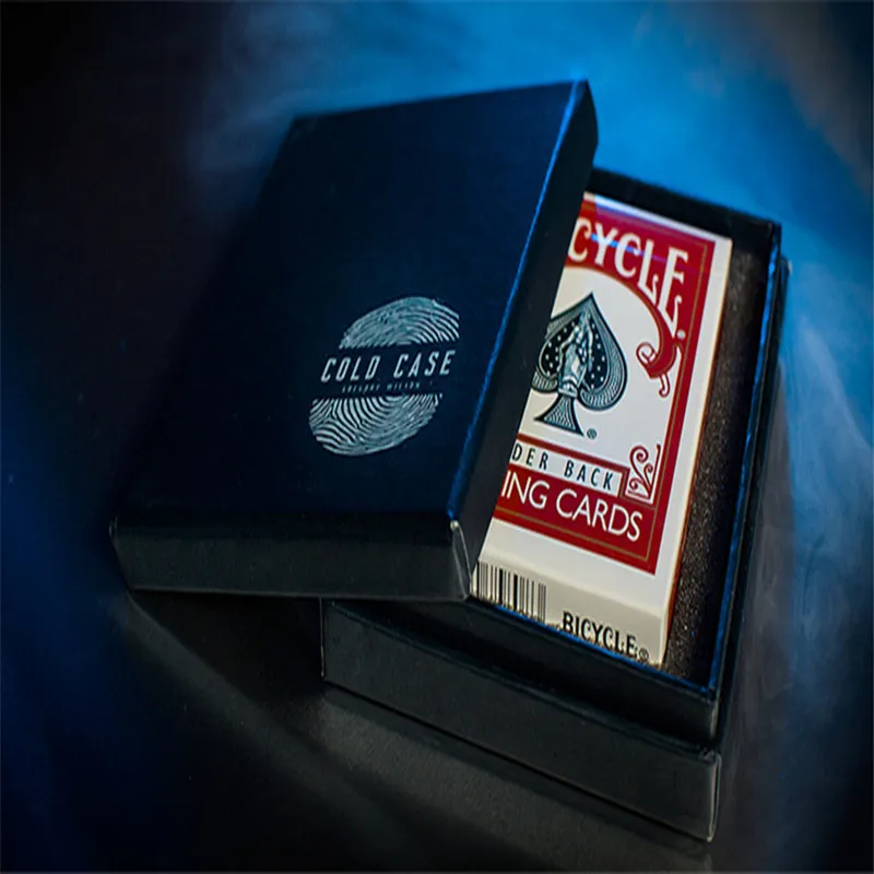 Холодный чехол(трюк и онлайн инструкции) от Грега Вилсона Magic Tricks Red& Blue Close Up Street Mentalism Classic Card