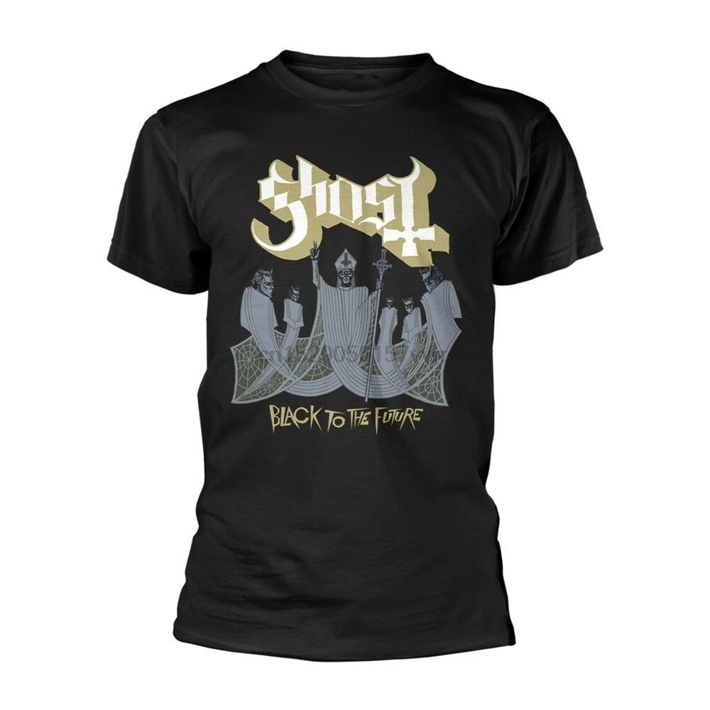 Ghost ɻlack To The Future' T shirt - NEW |