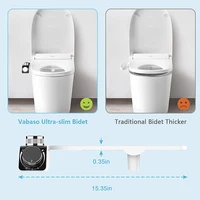Bidet Toilet Seat Attachment Non-Electric Self-Cleaning Dual Nozzles Wash Hot Cold Mixer Water Lady Bathroom Accessories Sprayer 6