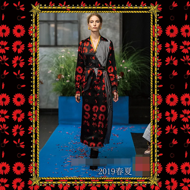 147cm wide digital printing fabric meter micro elastic shirt dress fabric polyester fabric wholesale polyester cloth