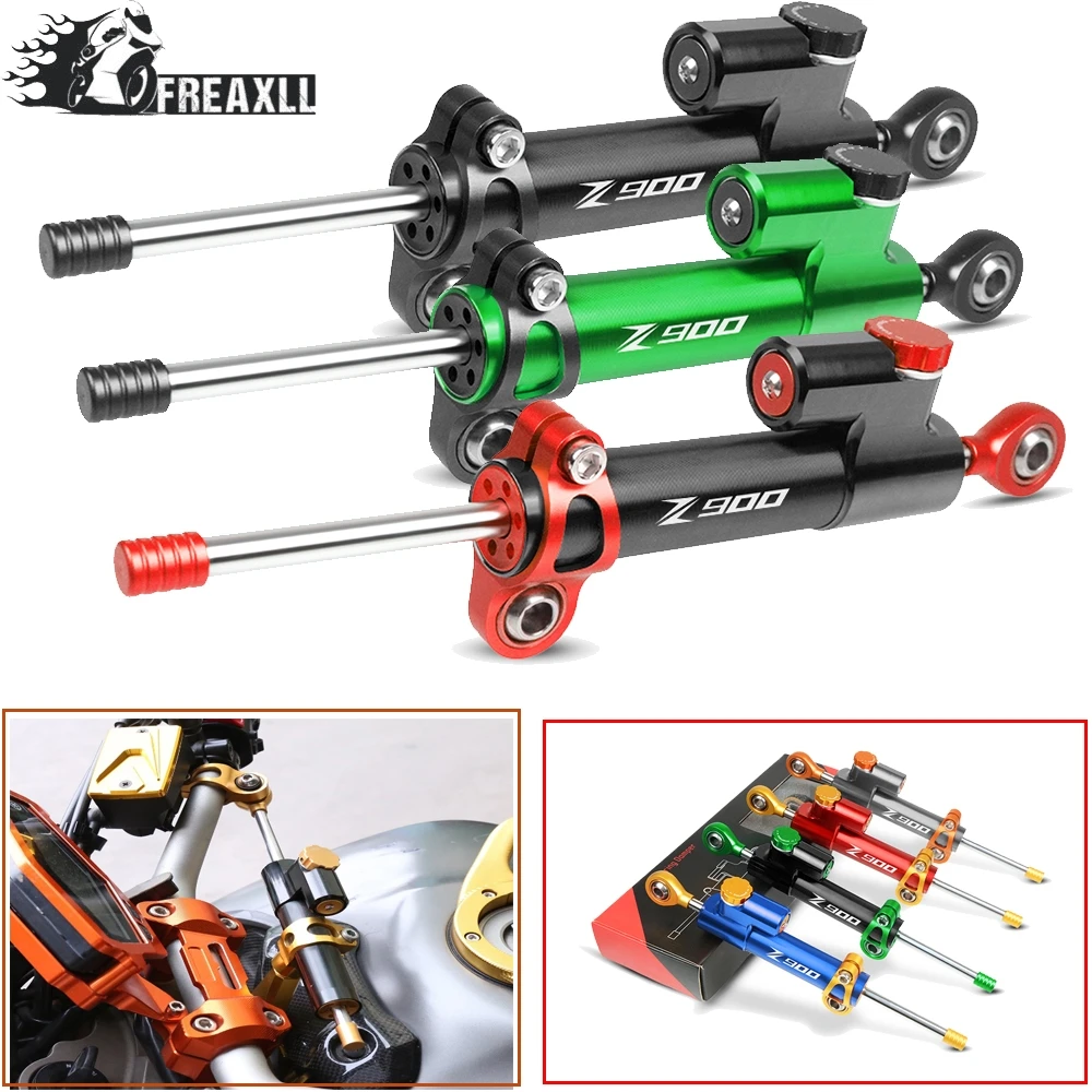

Moto CNC Motorcycle Steering Damper Stabilizer Linear Reversed Safety Control Over For Kawasaki Z900 Z 900 2017 2018 2019 2014