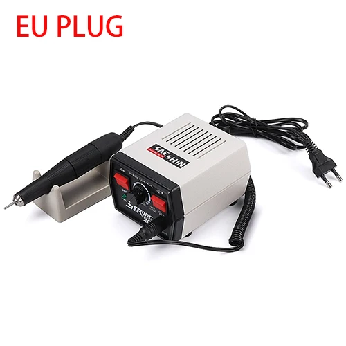 EU Plug 65 Вт 35000 об/мин Сильный 204 102л наконечник электрический сверла для ногтей машина для маникюра педикюра пилка для ногтей полировочное оборудование - Цвет: EU Plug