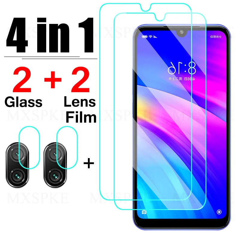 Закаленное стекло 4 в 1 с полным покрытием для Xiaomi Redmi Note 7 8 8T 10 10S Pro Max Защита экрана
