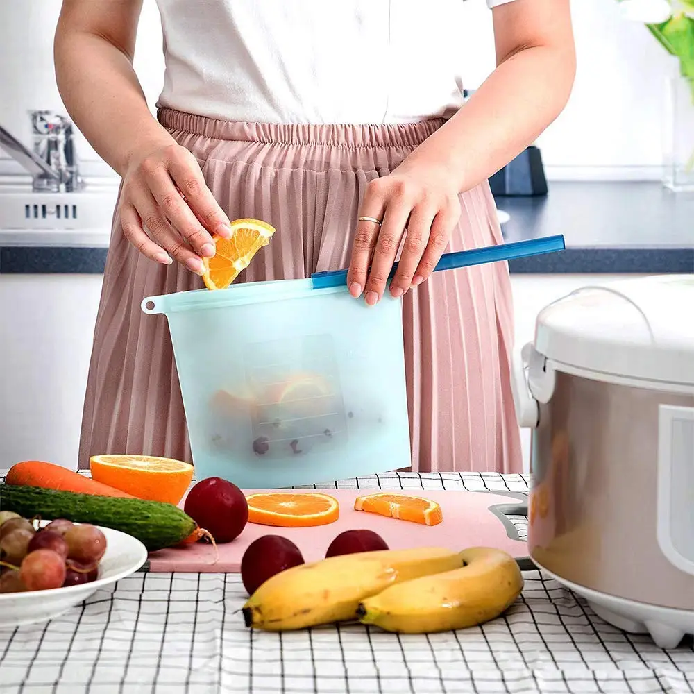 Силиконовые пакеты для хранения продуктов лучше всего сэндвичей жидкости