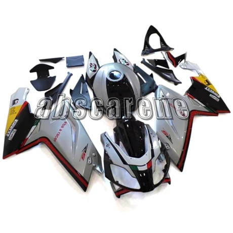 Выполните Обтекатели для Aprilia RS125 2006 2007 2008 2009 2010 2011 RS125 06-11 ABS Пластик кузов серебристый, черный Мандариновый