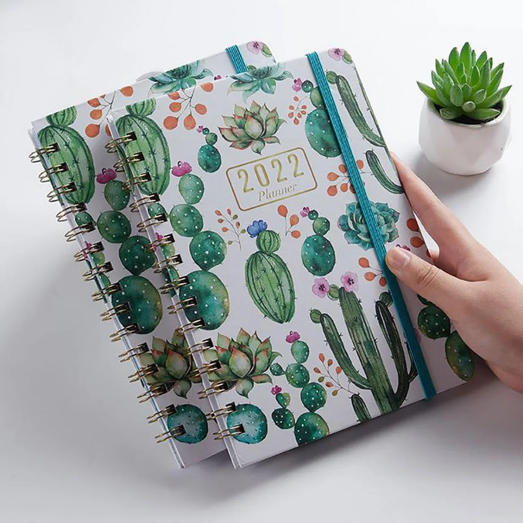 Planner 2022 - Academic English Version A5 Diary Notebook Hardcover School Daily Weekly Schedules Stationery | Дом и сад