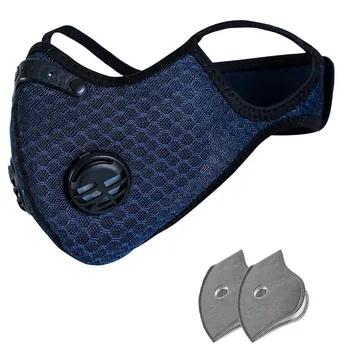 

38# Dust With 2 Filters Half Face Reusable Activated Carbon Dustproof Respirator Ащитная С Фильтром Masks Care Breathable