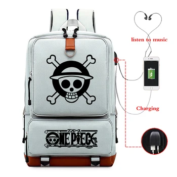 

Japanese Style Backpack Anime One Piece Backpacks Large Capacity Students Travel BACKPACK Computer Bag Usb Charging Bagpack