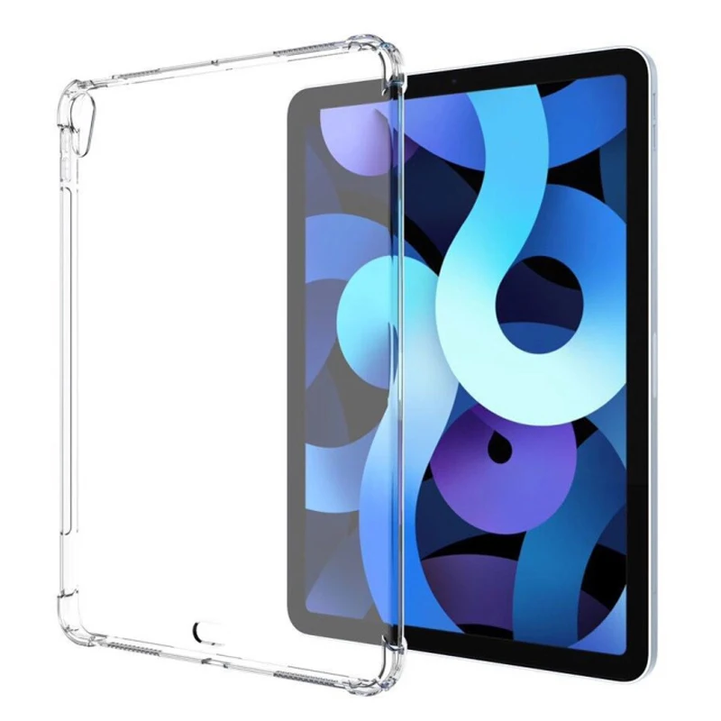 Silicon Case For Ipad Air 10.9 '' 2020 Clear Transparent Case Soft Tpu