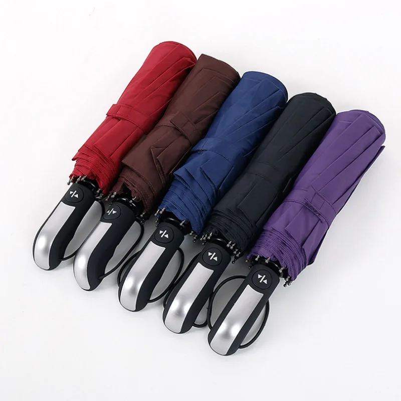 

Three Fold 10K Automatic Advertisement Gift Umbrella Sun-resistant UV-Protection Parasol Folding Umbrella All-Weather Umbrella C