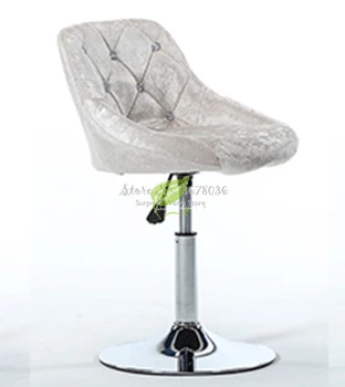 

Simple Pulley Beauty Nail Stool Makeup Stool Lifting Bar Stool Fashion High Back Chair European Style Comfortable Bar Chair