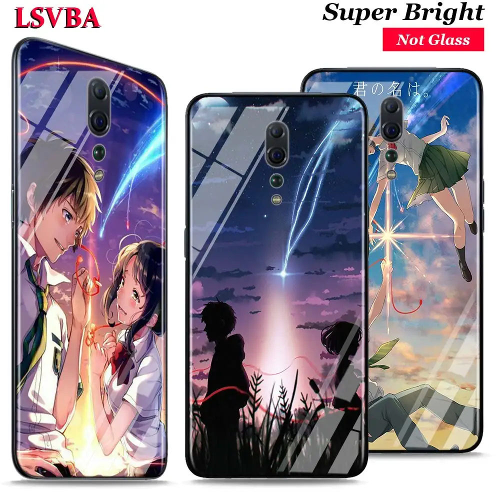 

Anime Your Name for OPPO Reno Z 10X Zoom F11 F9 F7 F5 A7 R9S R17 Realme 2 C2 K3 Pro Super Bright Glossy Phone Case Cover