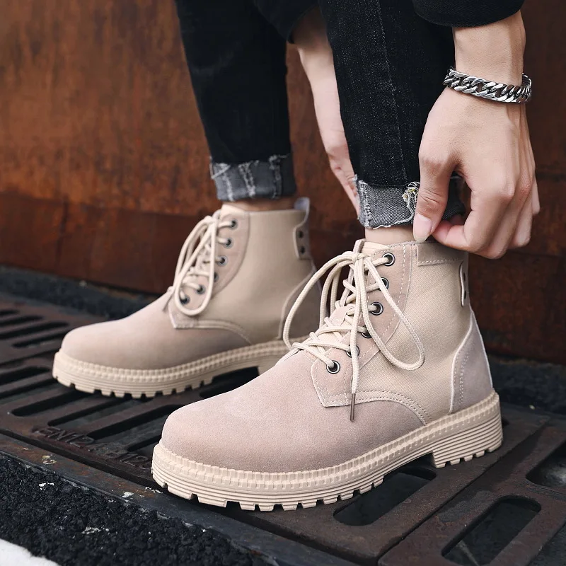 

2019 Autumn Martin Boots Men's England Trend Versatile Outdoor Hight-top Shoe Men's Casual Desert Worker Boot