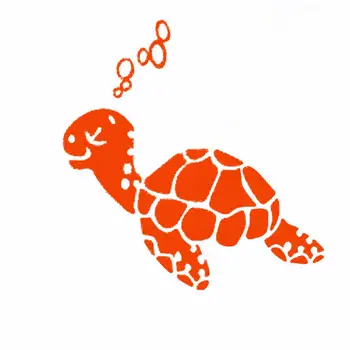 

Cute Sea Turtle Car-Styling Vehicle Body Window Laptop Decals Sticker Decoration Animal Waterproof Car Stickers Accessories