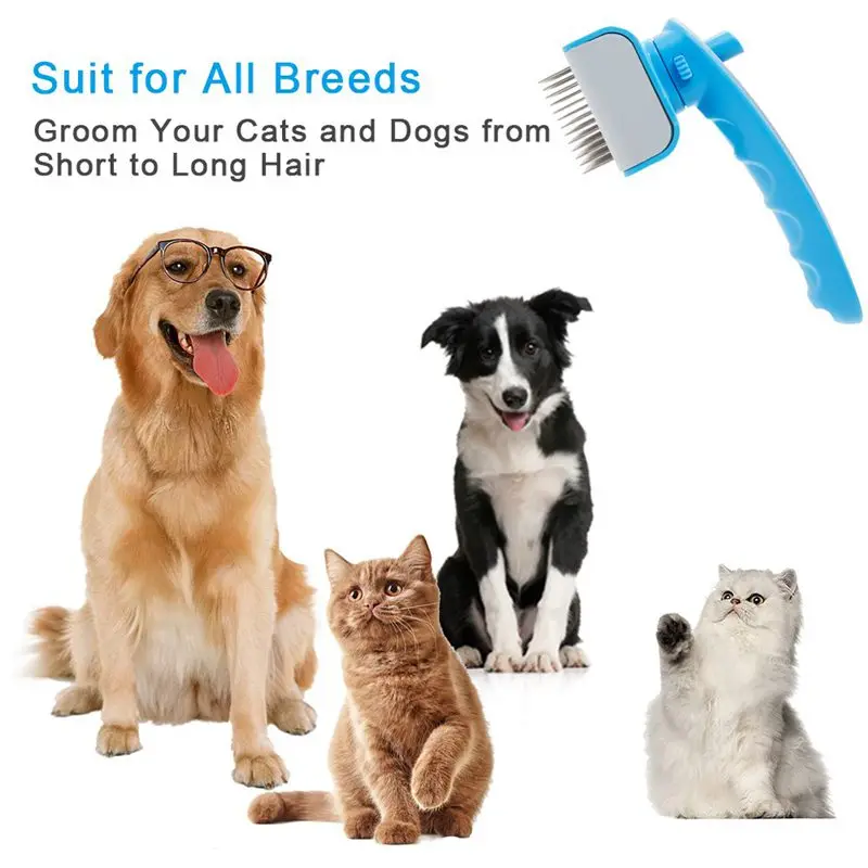 Горячая XD-самоочищающаяся щетка для собак и кошек-легко моющаяся щетка для ухода за домашними животными удаляет, запутывает и распутывает волосы с минимальным количеством волос