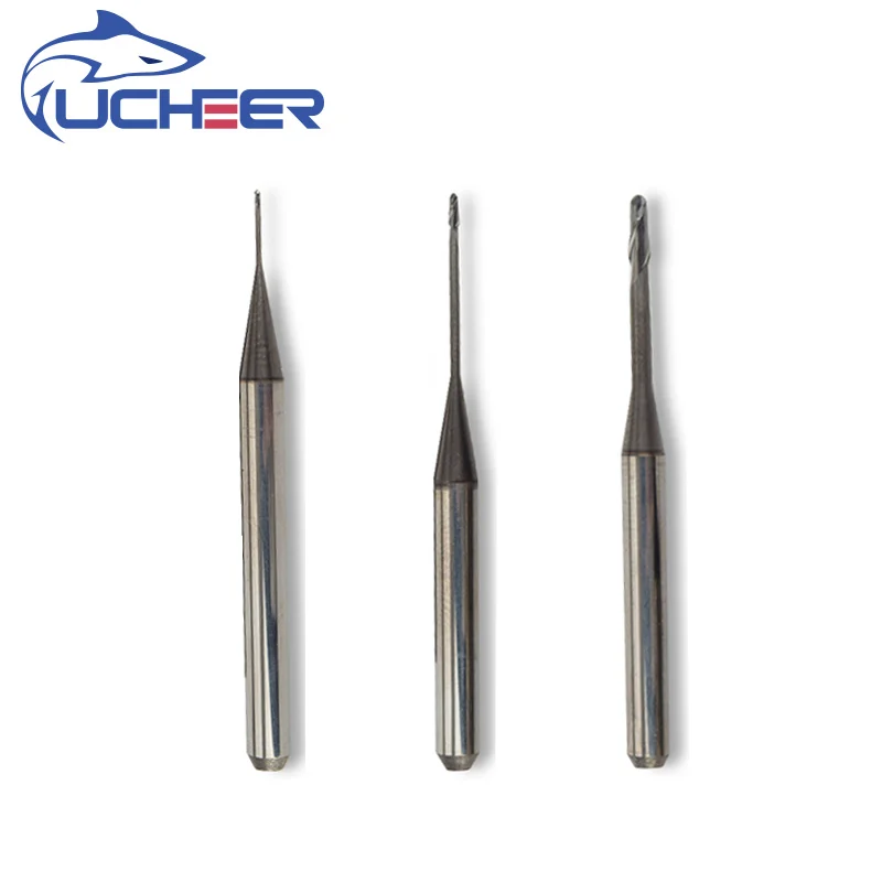 

UCHEER 1pcs/set Dental Milling Cutter Roland with DC Coating for milling Zirconia Block Available 0.6mm, 1.0mm, 2.0mm machine