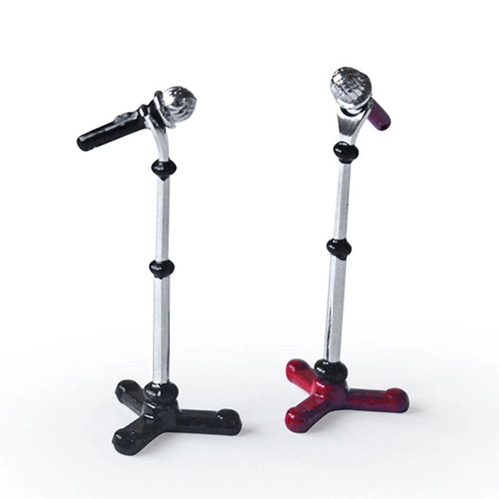 1 12ドールハウスミニチュア金属マイクマイクスタンドと音楽ルーム装飾子供のおもちゃ Doll House Accessories Aliexpress