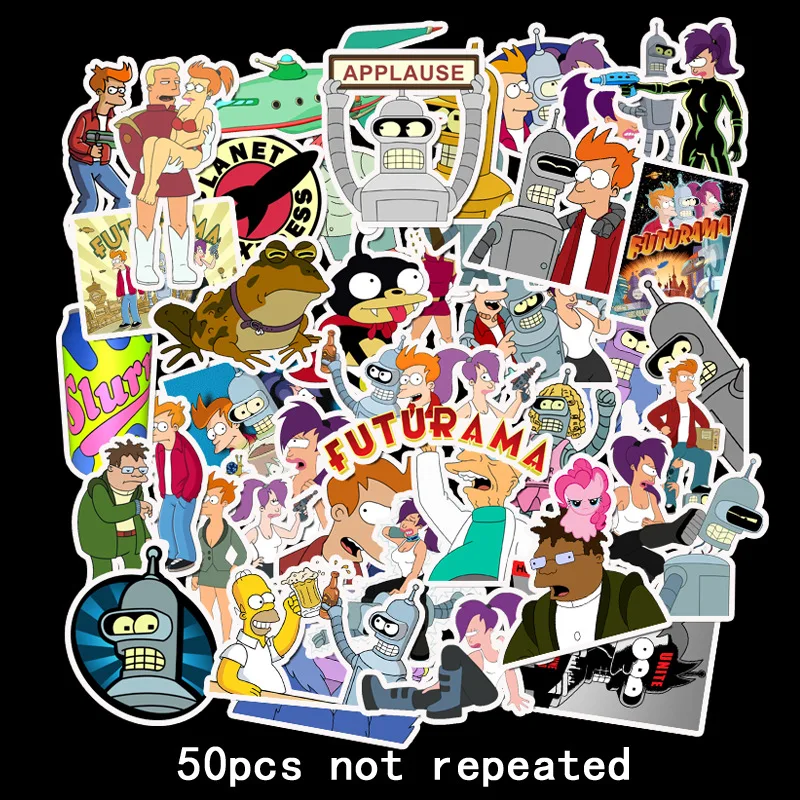 

50Pcs Scustom Stickers Papelaria Cartoon Out A Future AnimationStationery Sticker Waterproof Removable TZ058G