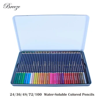 

Professional Watercolor Pencil 24/36/48/72/100 Colors Soft Water Soluble Colored Pencils Set For Painting Student Art Supplies