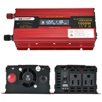 

1000W Peak Car LED Power Inverter DC 12V to AC 110V Dual Converter Charger