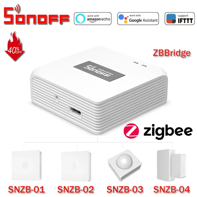 Sonoff ZBBridge Zigbee мост беспроводной переключатель температуры и влажности Датчик