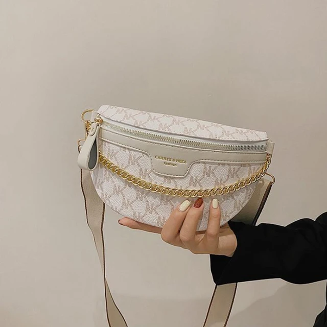 Waist Bags for Women Luxury Designer Brand Handbag Female Shopper Shoulder Purse Belt Banana Wallet Fanny Pack 2022 New Trend White 3