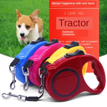 

5M Long Large Dog Strong Pet Traction Rope Big Dog Durable Nylon Telescopic Traction Rope