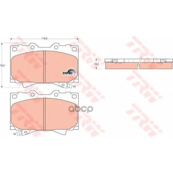Disc Brake pads Trw/Lucas Gdb3197 TRW/Lucas. GDB3197