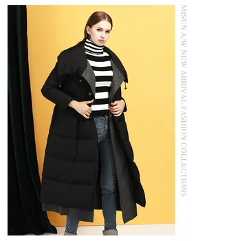

MISUN 2019 new arrival women down coat jackets winter fashion X-LONG THICK