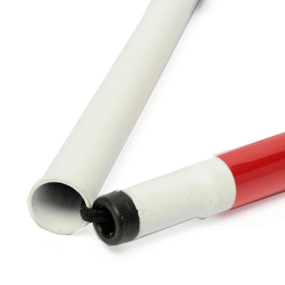 IPRee<ALIMT >®</ALIMT> 46inch 4 Sections Folding Blind Guide Cane Aluminum Walking Climbing Sticks Wrist Strap Reflector