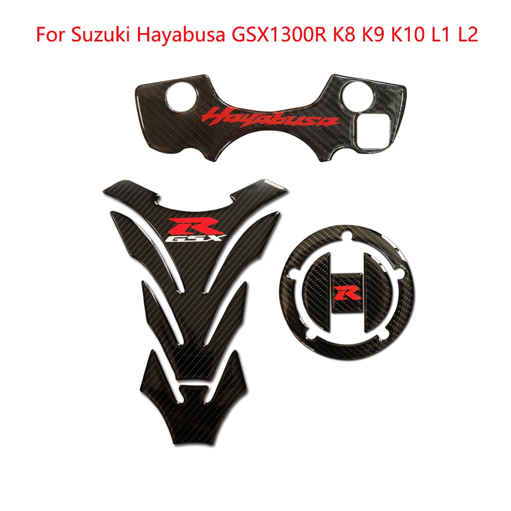 Для Suzuki Hayabusa GSX1300R K8 K9 K10 L1 L2 Стикеры топливный бак Pad газа Кепки действующий по