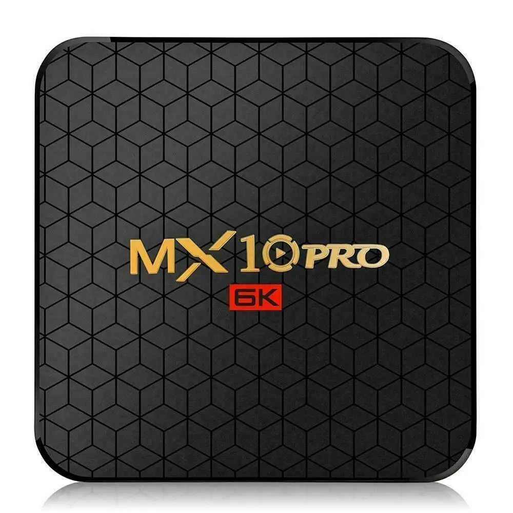 ТВ приставка MX10 PRO на Android 9 0 4 ГБ 64 6K видеоплеер четырехъядерный Allwinner H6 USB 3 Wi Fi