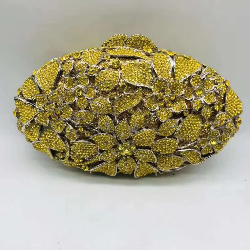 

Жесткая металлическая Желтая Женская вечерняя сумка, роскошные элегантные женские кошельки со стразами и кристаллами, женские вечерние кошельки на плечо для девушек и женщин, свадебные кошельки