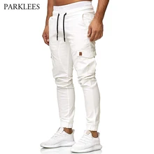 Осень большой карман луч ноги спортивные повседневные брюки мужские мода уличная тактические карго Мужские штаны для бега мужские