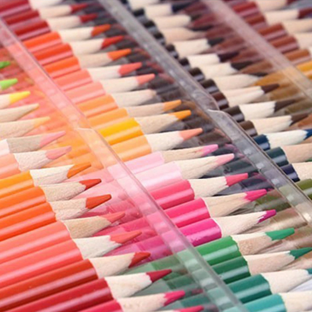 Billige 72 120 160 farben Holz Farbige Bleistifte Set Lapis De Cor Künstler Malerei Öl Farbe Bleistift Für Schule zeichnung Skizze Kunst Liefert
