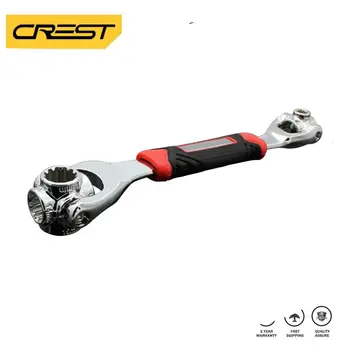 

New Universal 52 in 1 Tools Socket Spline Bolts 360 Degree Rotation Spanner Universal Furniture Car Repair Hand Tool