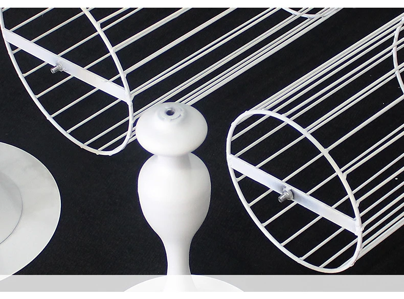 JAROWN New European Style Wrought Iron Bird Cage Floral Flower Arrangement Wedding Props Decoration Home Garden Decoration (5)