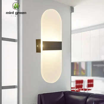 

LED Light Modern Wall Lamp Acrylic Sconce 10W AC220V Flame Shape Indoor Bathroom Bedroom Living Room Hallway Art Decoration