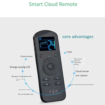 

Remote Control Cloud Remote Control Home Smart TV Wireless Remote Control with LCD Sn, For IOS Android