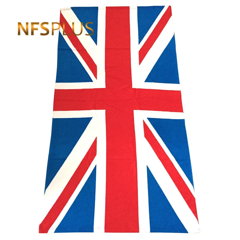 

Microfiber Beach Towel 70x140CM Cute British UK Flag GB Great Britain Printed Quick Dry Super Absorbent Travel Sport Towel
