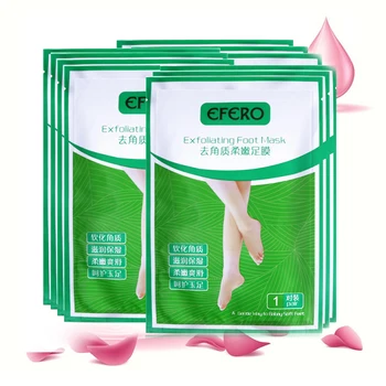 

4pair Aloe Moisturizing Exfoliating Foot Mask Peeling Socks for Pedicure Legs Heels Anti Crack Foot Cream Whitening Feet Mask
