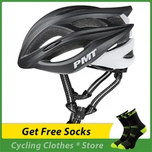 Santic PMT Cycling Safety Helmet 2021 Matte Black Men's and Women's Bicycle Helmet Mountain Road Bike One-piece Cycling Helmet 6