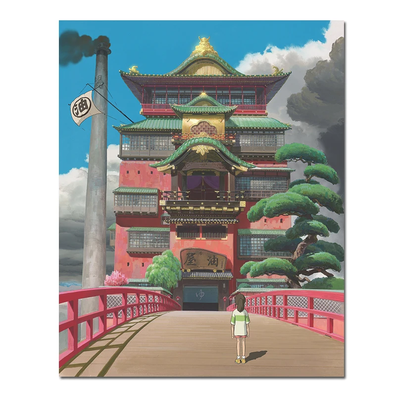 Spirited Out фильм Шелковый плакатный принт 30x40 см 55x70 путешествие Chihiro картины декор
