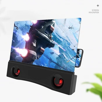 

12 Inch Phone Sn nifier Bluetooth Stereo Speaker 3D HD Folding Sn Amplifier for Movies, Videos, Gaming