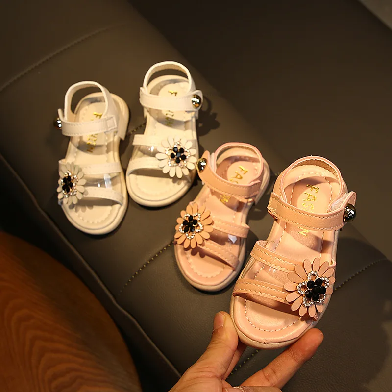 

Baby Sandals Children's Summer Shoes Soft Bottom Flower Lady Sandals Princess Shoes Baby Girl Shoes Summer