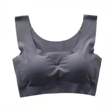 Цельный жилет-стиль без косточек без следов не может быть отрегулирован уплотненный дышащий бюстгальтер для сна