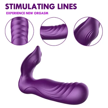 Thrusting Wearable Vibrator for Women Orgasm Masturbator Pulsating Dildo Vibrator Remote Control Anal Sex Toys for Women 4