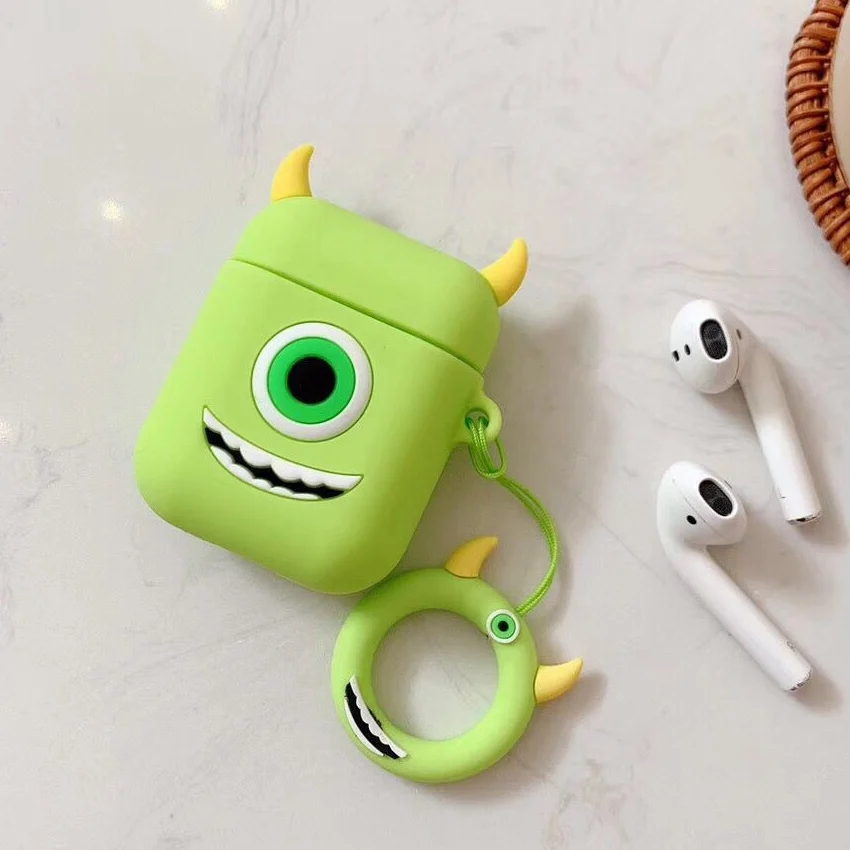 C4 Чехол для airpods с милым котом из мультфильма, защитный чехол с милым ремешком, силиконовый чехол для air pods 2, беспроводной чехол для наушников - Цвет: C4